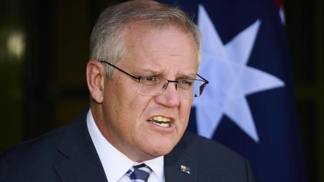 Scott Morrison in Canberra. Picture: Getty Images