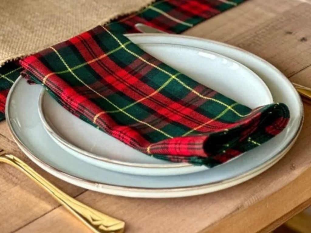 For a personal touch when hosting, Kyla incorporates a bit of her heritage into the decor. Picture: Scottish Kilt