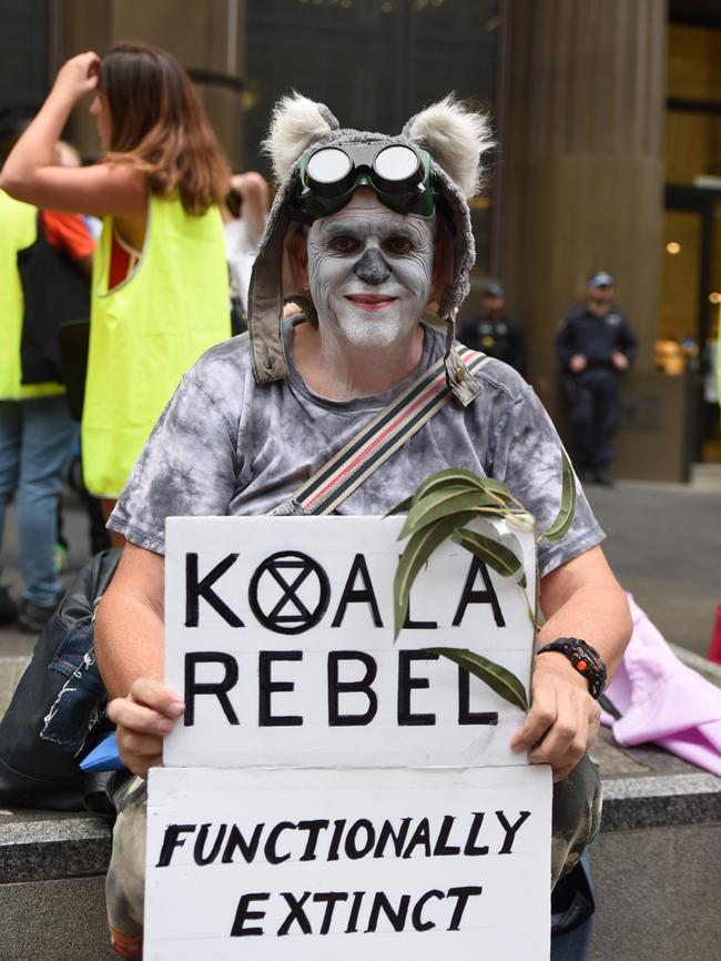 Extinction Rebellion protester. Picture: Flavio Brancaleone