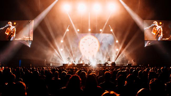 An eagar crowd laps up Bernard Fanning’s show at Qudos Bank Arena, Sydney. Picture: Jess Gleeson