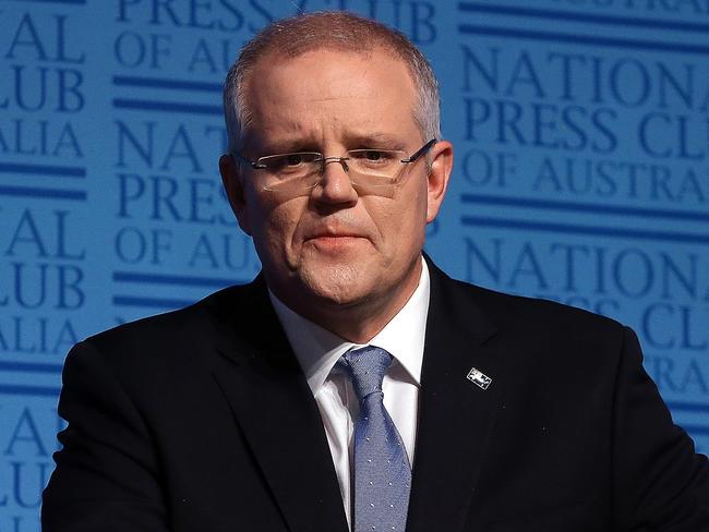 Treasurer Scott Morrison said the seven-year tax plan was affordable but took the cost-of-living pressures off families. Picture Kym Smith