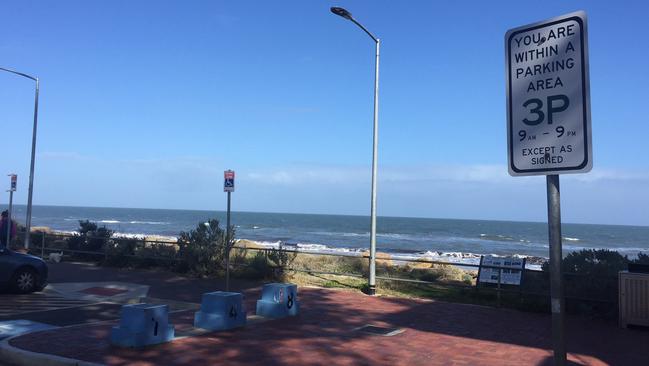 Part of the new paid parking area at Henley Beach. Picture: Kurtis Eichler