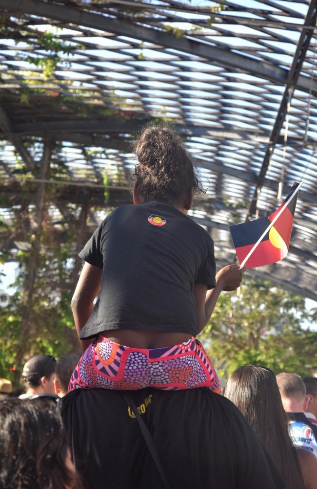 Thousands of Territorians took part in the 2023 NAIDOC march in Darwin, which saw the highest number of marchers the Territory has seen. Picture: Sierra Haigh