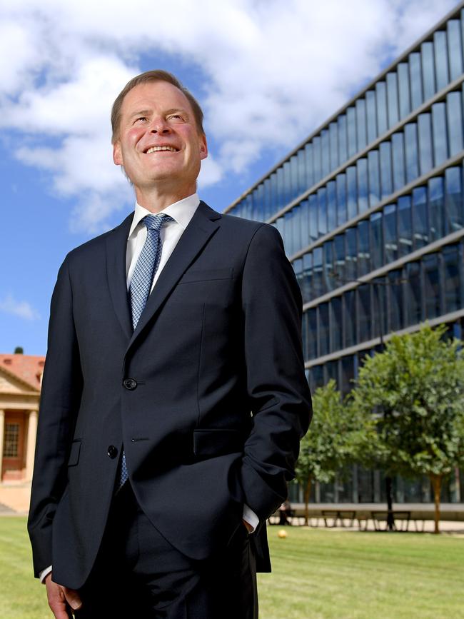 Adelaide University Vice Chancellor Peter Rathjen spoke exclusively to SA Weekend. Picture: Naomi Jellicoe