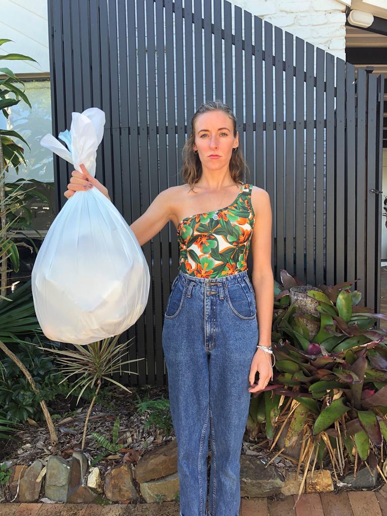 English backpacker Natalie Keura's day at Double Island highlighted the concerning amount of rubbish on our beaches.