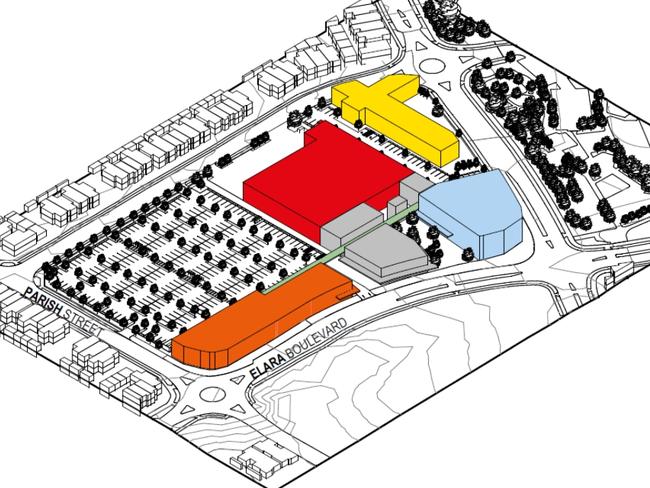 The masterplan for the new town centre.