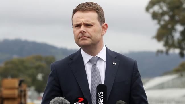 State Treasurer Stephen Mullighan has warned SA would struggle to deliver the Torrens to Darlington project if the federal government does not help cover a potential cost blowout. Picture: Sarah Reed / Getty Images