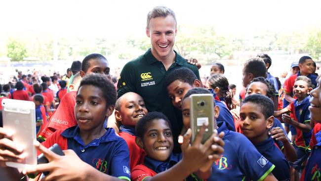 DCE is revelling in his role as PM’s XIII captain. (Nathan Hopkins NRL Photos)