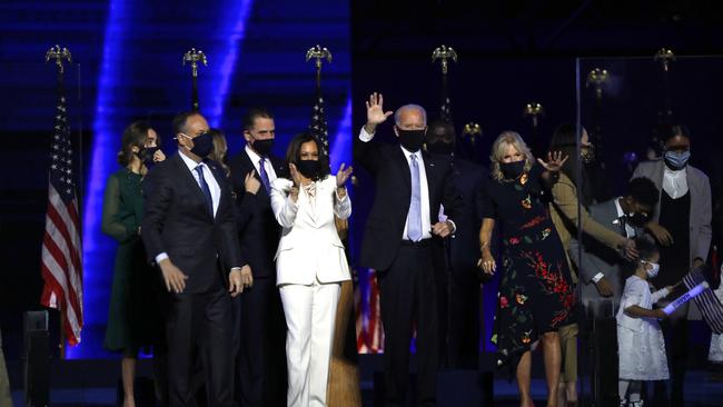 President-elect Joe Biden and Vice-President-elect Kamala Harris after being named the winners