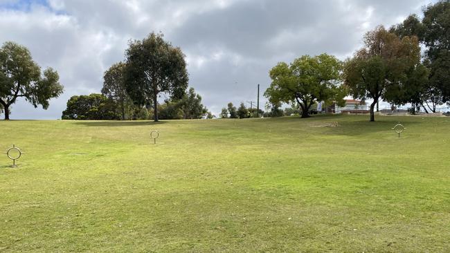 As it turned out, they were new ball targets at Balcatta's Rickman Delawney Reserve in Perth. Picture: Reddit