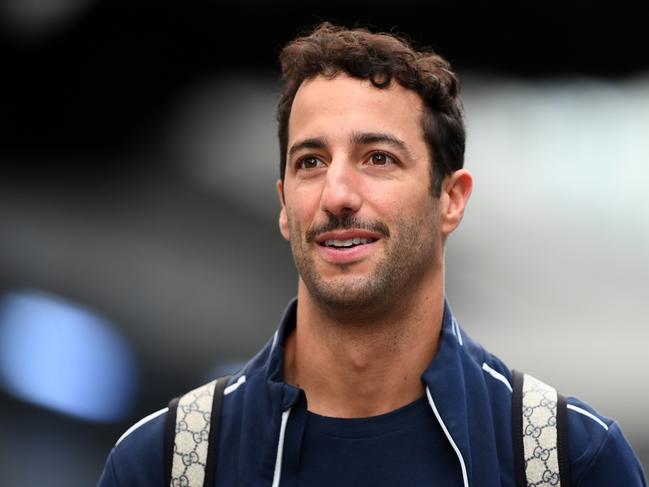 SAO PAULO, BRAZIL - NOVEMBER 04: Daniel Ricciardo of Australia and Scuderia AlphaTauri walks in the Paddock prior to the Sprint Shootout ahead of the F1 Grand Prix of Brazil at Autodromo Jose Carlos Pace on November 04, 2023 in Sao Paulo, Brazil. (Photo by Rudy Carezzevoli/Getty Images)