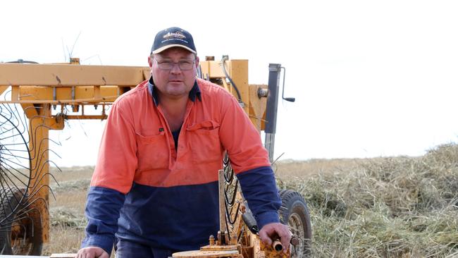 Millewa farmer Chris Hunt has spent 20 per cent more on farm insurance this year, largely due to the rising cost of machinery. Picture: Glenn Milne