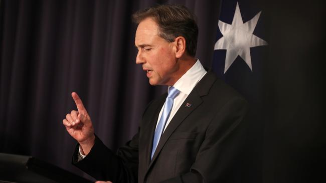 Federal Health and Aged Care Minister Greg Hunt on Thursday. Picture: NCA NewsWire / Gary Ramage.