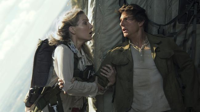 Annabelle Wallis and Tom Cruise in The Mummy. Picture: AP