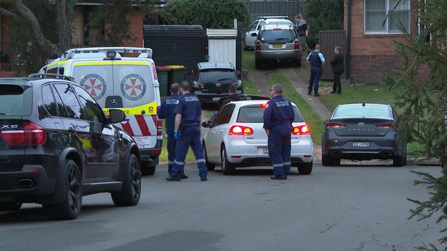 Emergency crews in Tula Pl, Tregear, where a man was found with a gunshot wounds this morning. Picture: TNV