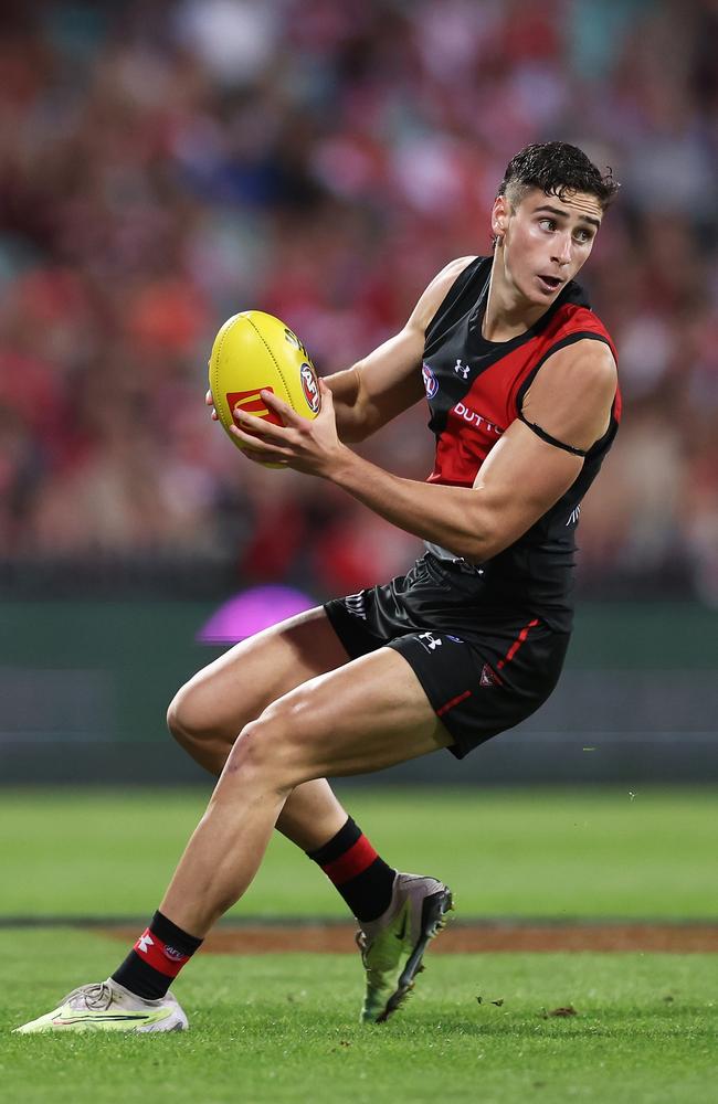 Elijah Tsatas in action against Sydney at the SCG. Picture: Matt King/AFL Photos/via Getty Images.