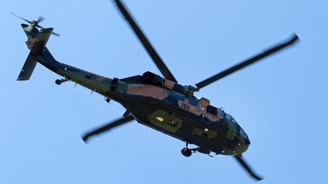 The Army helicopters are conducting routine training across the Sydney region, including Macarthur, until November 23.  Picture: Jonathan Ng