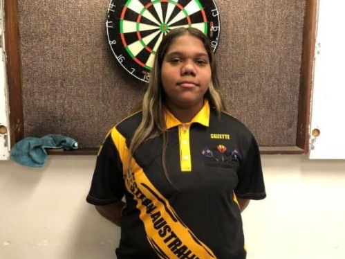 Brianna Pickett is ranked No.9 in the girls world rankings. Picture: Darts WA