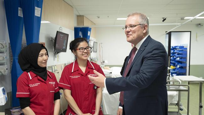 Western Sydney University’s first campus in Liverpool was officially opened in 2018 by then Federal Treasurer Scott Morrison. Picture: Matthew Vasilescu