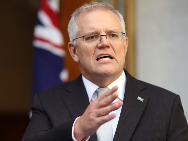 Scott Morrison said gifting watches to well-paid executives ‘shouldn’t happen in taxpayer-funded organisations’. Picture: NCA NewsWire/Gary Ramage