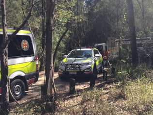 SEARCH: Emergency services at the base of Mt Tibrogargan in 2016. Photo: File