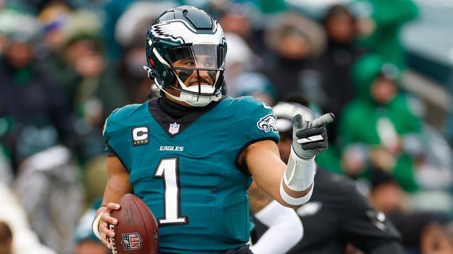 Jalen Hurts of the Philadelphia Eagles. Picture: Brandon Sloter/Getty Images