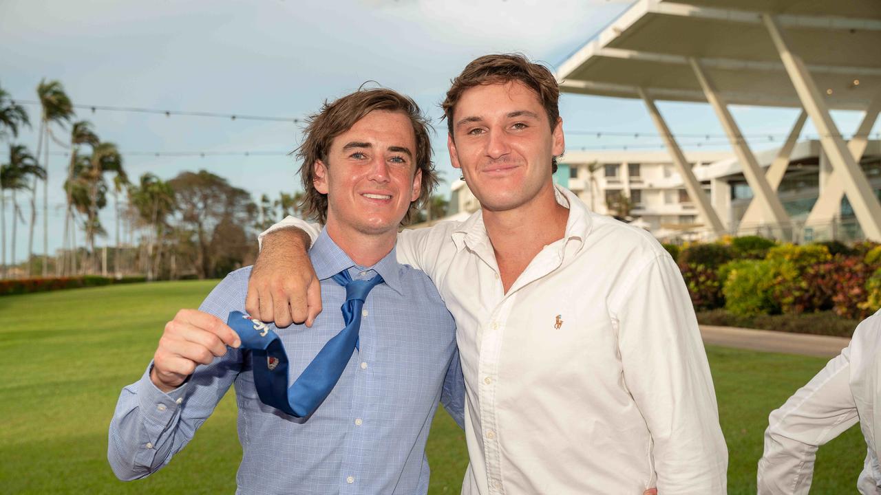 Noah Milner and Jack Russell at the 2022-23 NTFL Nichols Medal Night. Picture: Pema Tamang Pakhrin