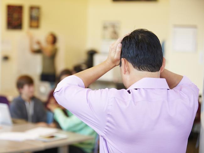 Stressed teacher . iStock