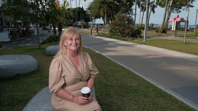 Cairns Chamber of Commerce CEO Patricia O'Neill on the Esplanade Dining Precinct.