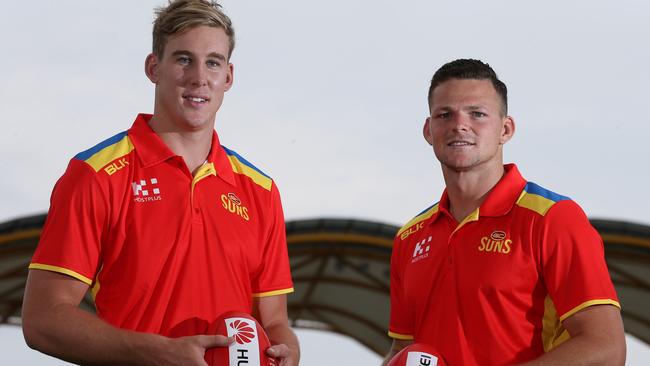 Tom Lynch and Steven May will captain the Gold Coast. Picture: Regi Varghese