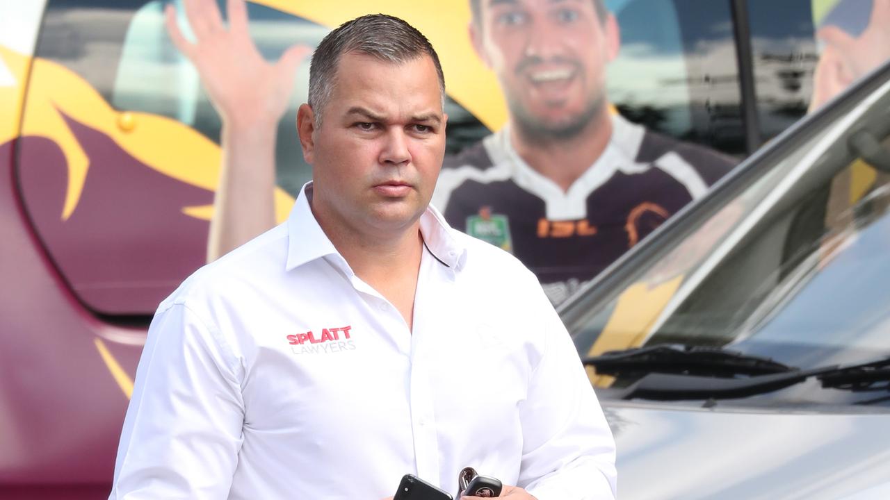 The Broncos have a get-out clause in Anthony Seibold’s contract. Pic Annette Dew