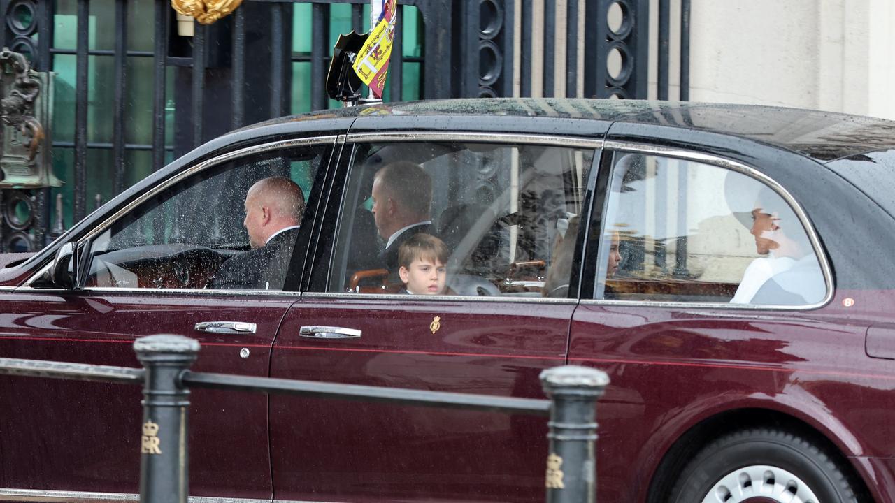 Prince Louis of Wales arrives for Trooping the Colour at Buckingham Palace. Picture: Getty