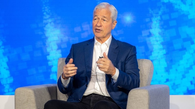 Jamie Dimon praised Donald Trump 'for getting it right on some issues' in remarks that caused a stir at the World Economic Forum. Picture: JP Morgan/The Times