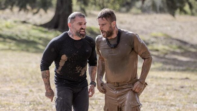 Ewing with SAS Chief Instructor Ant Middleton.