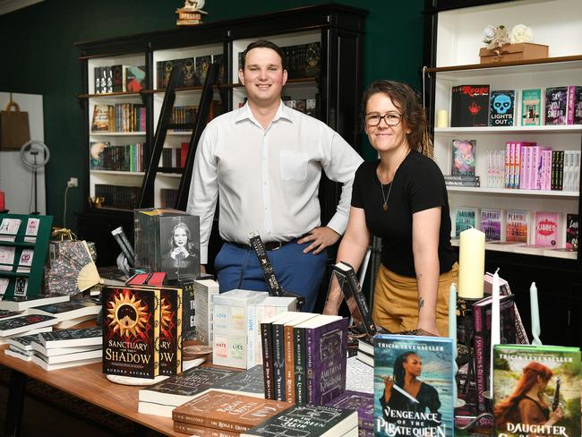 Colliers agent Reagan Stokely and Arcane Books owner Peta Weber. Picture: Shae Beplate.