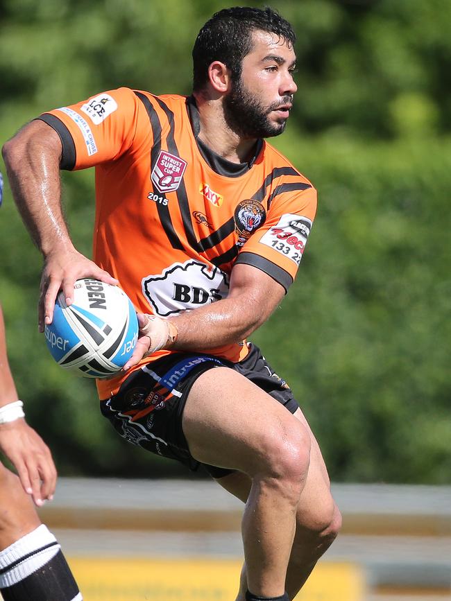 Joel Romelo playing for Easts Tigers