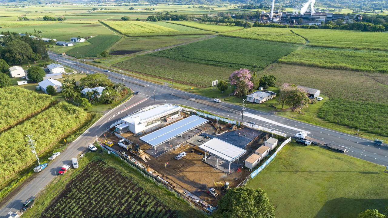 The service station with Farleigh sugar mill in the background. Picture: supplied