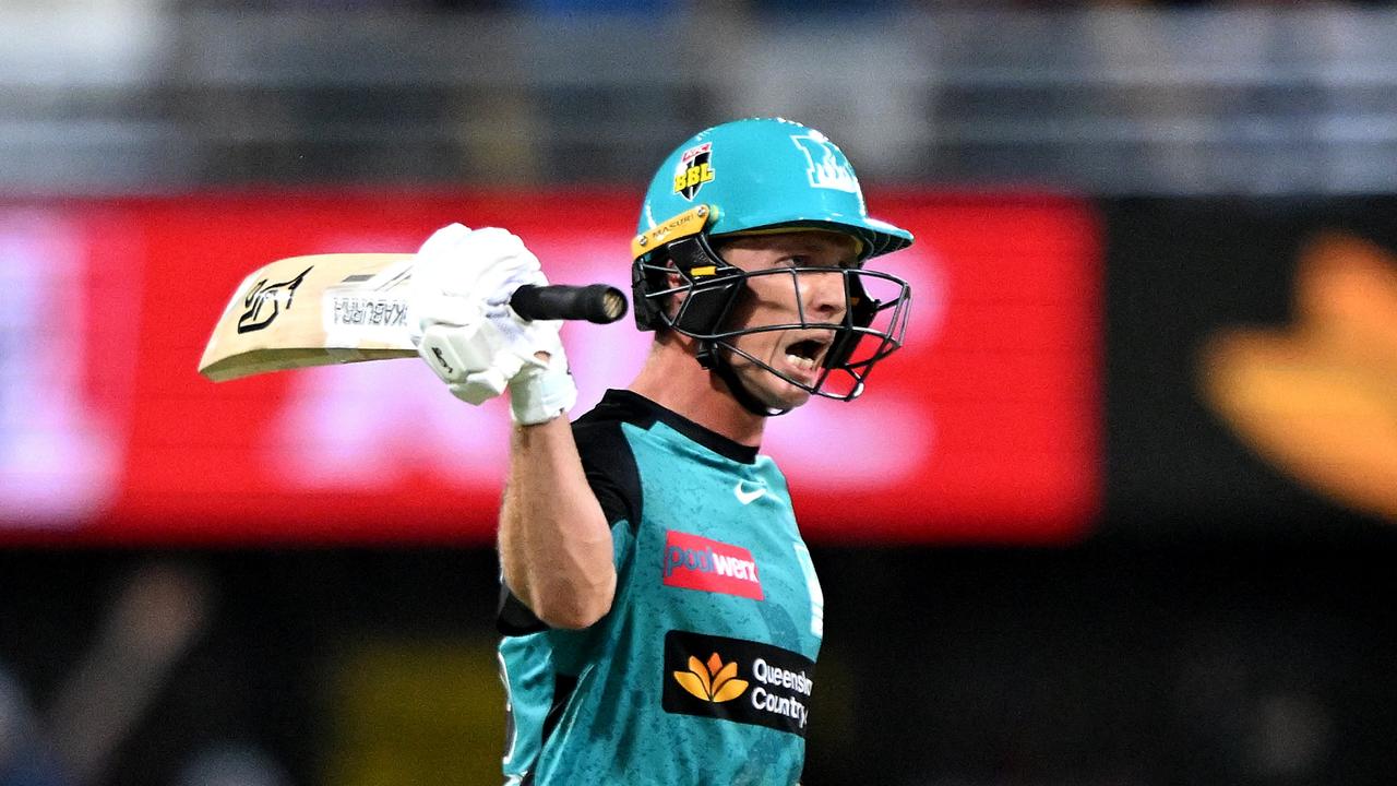 He returned to BBL team Brisbane Heat and immediately found runs. Picture: Bradley Kanaris/Getty Images