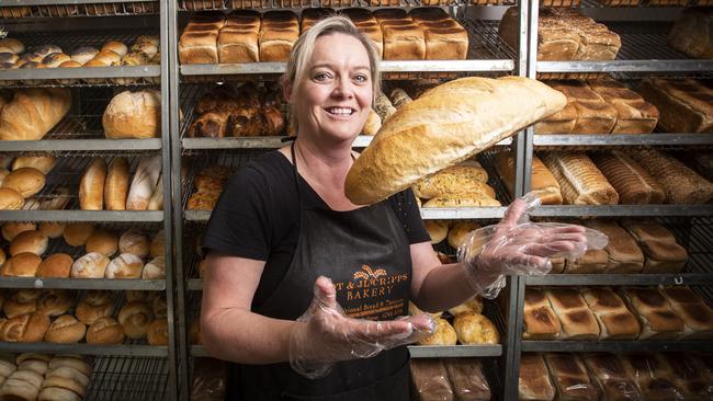 Linda Free's Cripps Bellerive Bakehouse has been nominated as one of Tasmania's best bakeries. Picture: LUKE BOWDEN