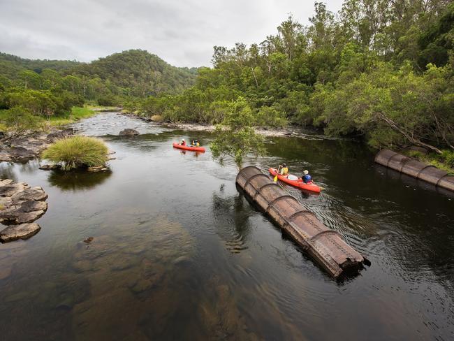 WILD RIVERS: Canoeists on the Nymboida River. National travel magazine Australian Traveller has named Nymboida as one of the 22 Australian towns to visit following the bushfires.