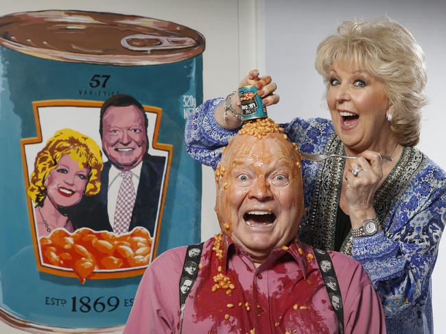 Bert and Patti Newton were once immortalised on a Heinz beans can as part of a new art collaboration. Picture: David Caird