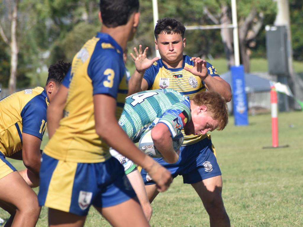 Under-17 grand final, Gladstone Ringers versus Woorabinda Warriors, at Warba Wangarunya Rugby League Carnival at Saleyards Park, Rockhampton, on January 24, 2025. Photo: Pam McKay