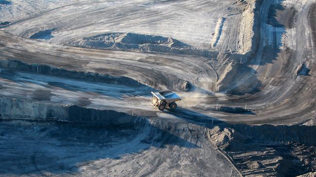 New Hope's mine near the former town of Acland, near Oakey on the Darling Downs of Queensland, which has been cleared of most of its houses, due to the establishment of New Hope's New Acland Coal Mine, an open-cut coalmine less than 2km from the town centre. Picture: Tran Jack