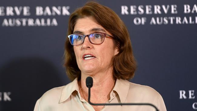 SYDNEY, AUSTRALIA.NewsWire Photos. March 19, 2024.Reserve Bank of Australia Governor Michele Bullock during press conference.Picture: NCA NewsWire / Jeremy Piper