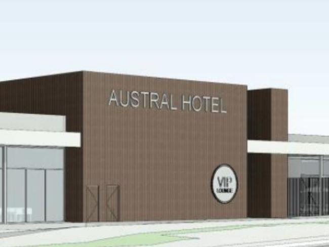 Artist's impression of the Austral Pub coming to southwest Sydney.