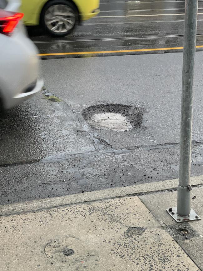 Potholes caused wheel and tyre damage on more than 7100 occasions in the Blacktown LGA between November 2023 and October 2024 says NRMA. Picture: Gemma Scerri