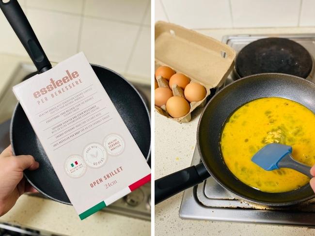 We try the Essteele Per Benessere Ceramic Nonstick Induction Open Skillet.