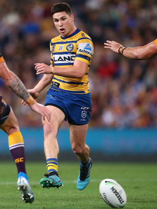 Mitchell Moses couldn’t get the Eels home in Brisbane. Picture: Getty Images