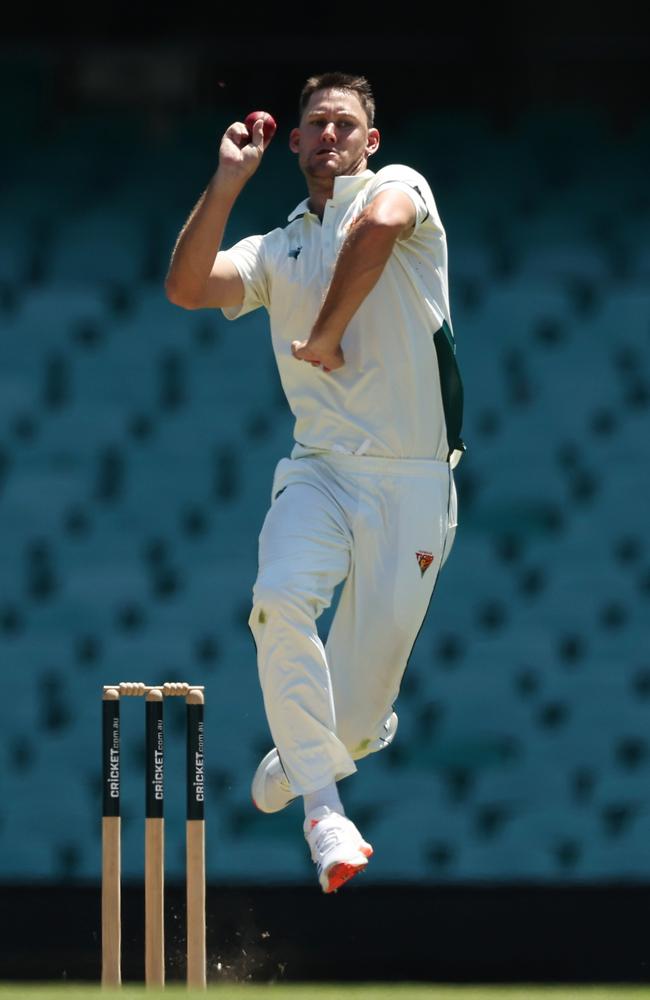 Sustralia is keen to harness Beau Webster’s reliable ability as a fifth bowling option in Sydney. Picture: Matt King/Getty Images