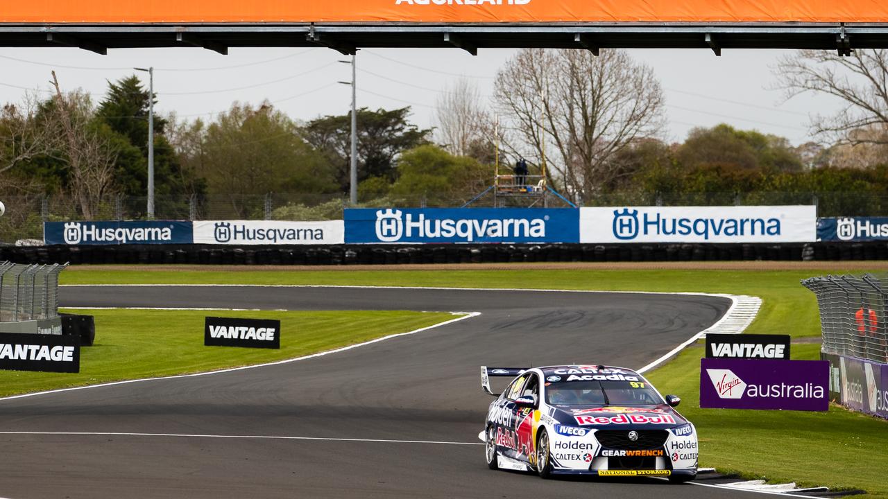 Shane van Gisbergen en route to a brilliant pole at Pukekohe.